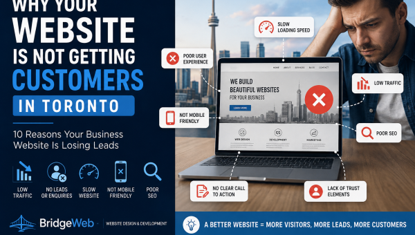 Why Your Website Is Not Getting Customers in Toronto: 10 Reasons Your Business Website Is Losing Leads